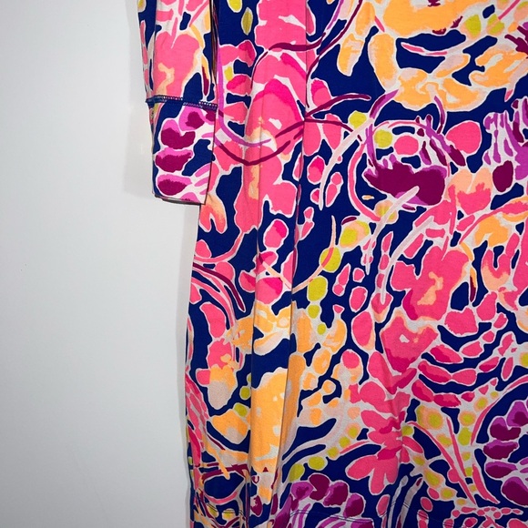 Lilly Pulitzer Sophie Dress in Brilliant Blue Catch And Release Medium - Picture 8 of 14